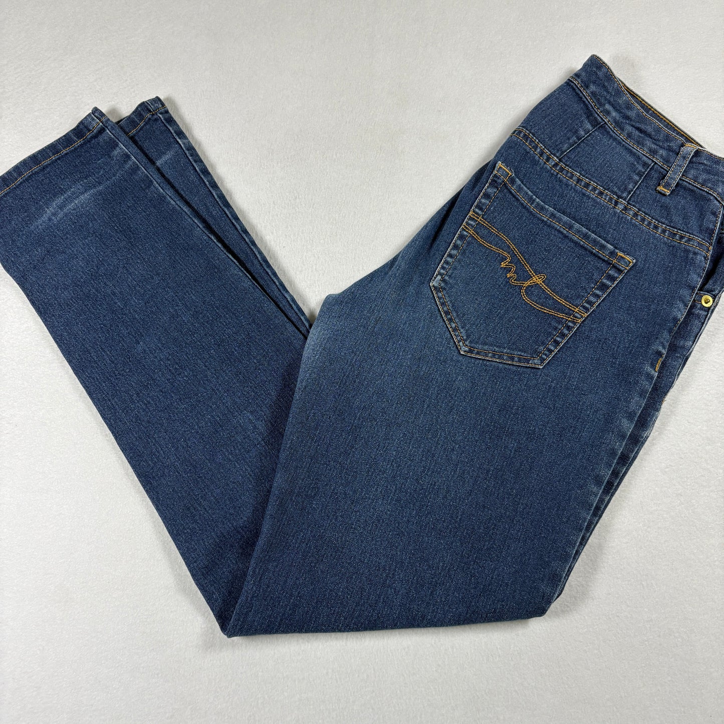 Miss Tina Womens Jeans Size 8 Blue Denim Y2K Straight Slim Fit Stretch Vintage
