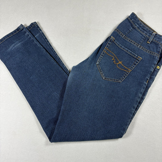 Miss Tina Womens Jeans Size 8 Blue Denim Y2K Straight Slim Fit Stretch Vintage
