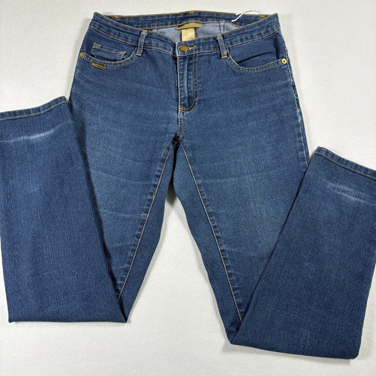 Miss Tina Womens Jeans Size 8 Blue Denim Y2K Straight Slim Fit Stretch Vintage