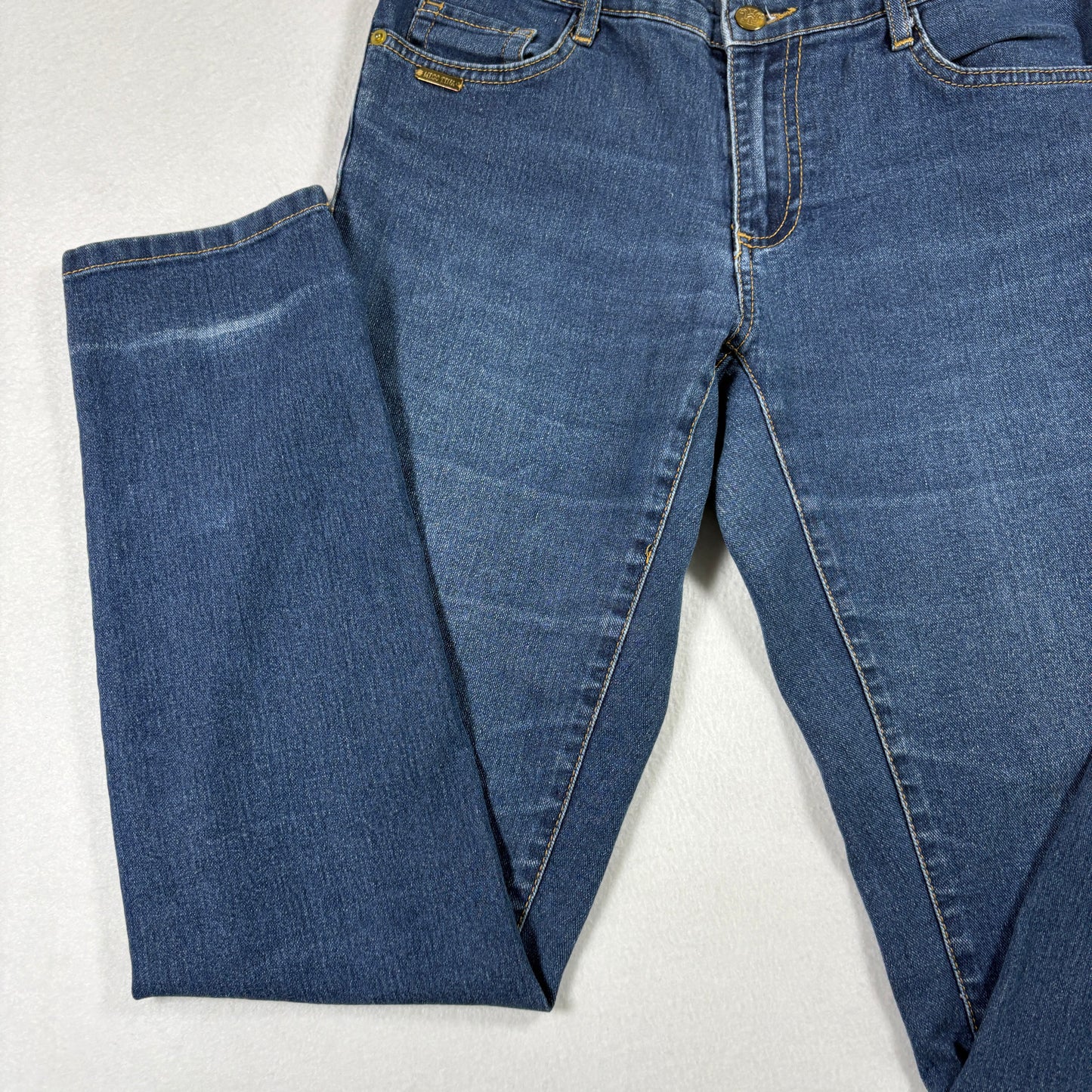 Miss Tina Womens Jeans Size 8 Blue Denim Y2K Straight Slim Fit Stretch Vintage