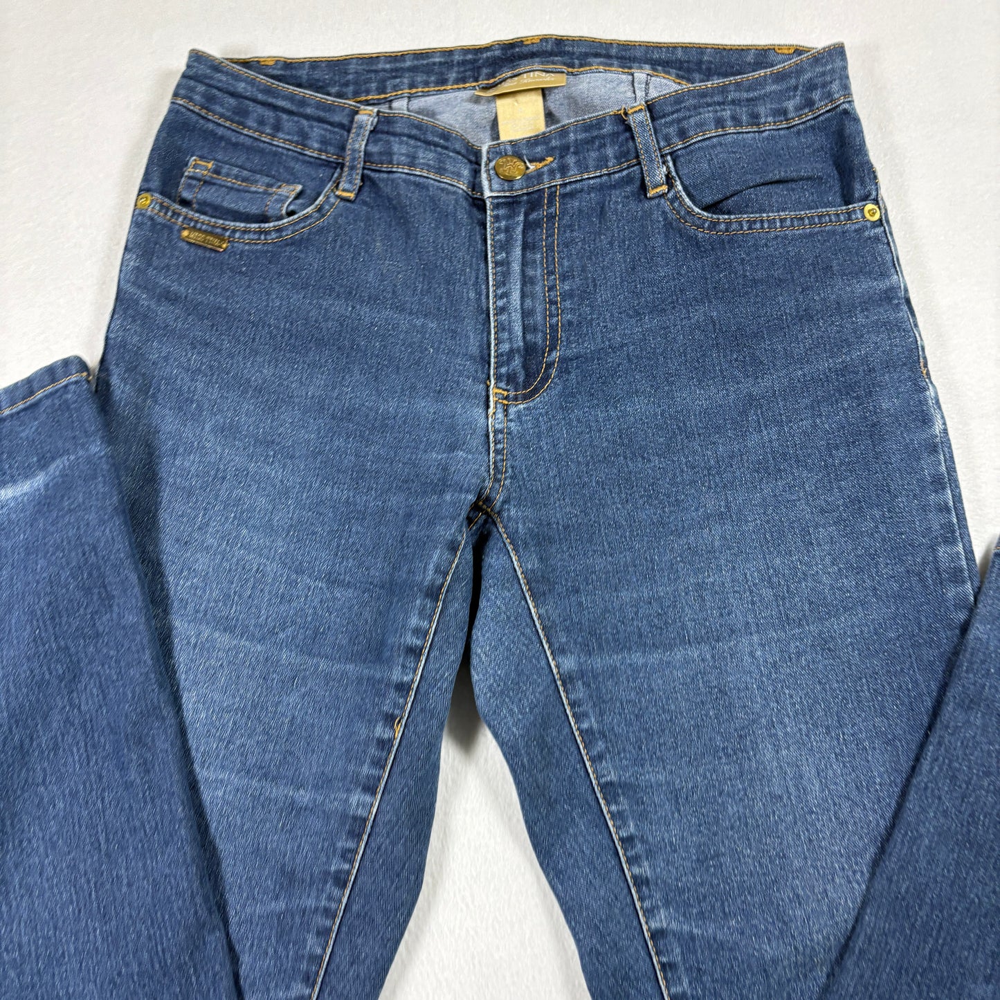 Miss Tina Womens Jeans Size 8 Blue Denim Y2K Straight Slim Fit Stretch Vintage