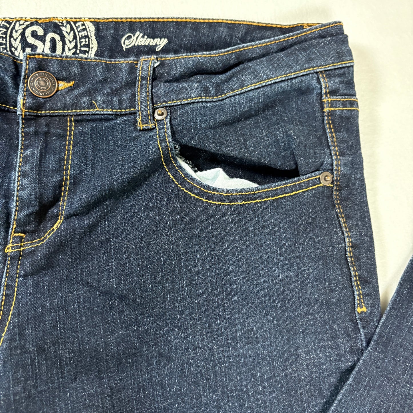 SO Jeans Women’s 17 Regular Dark Wash Skinny Stretch Denim Mid Rise