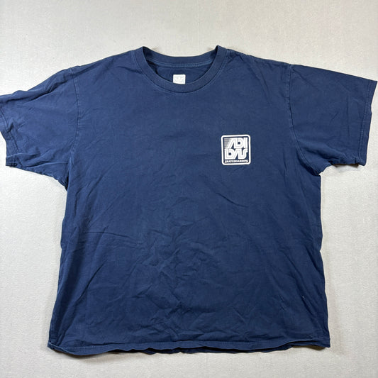 Adidas Skateboarding Graphic T Shirt 2XL Fits Like X Blue Logo Streetwear