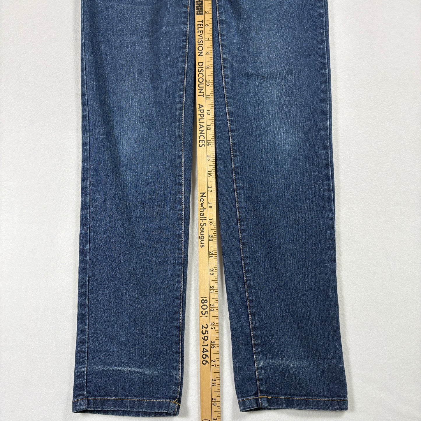 Miss Tina Womens Jeans Size 8 Blue Denim Y2K Straight Slim Fit Stretch Vintage