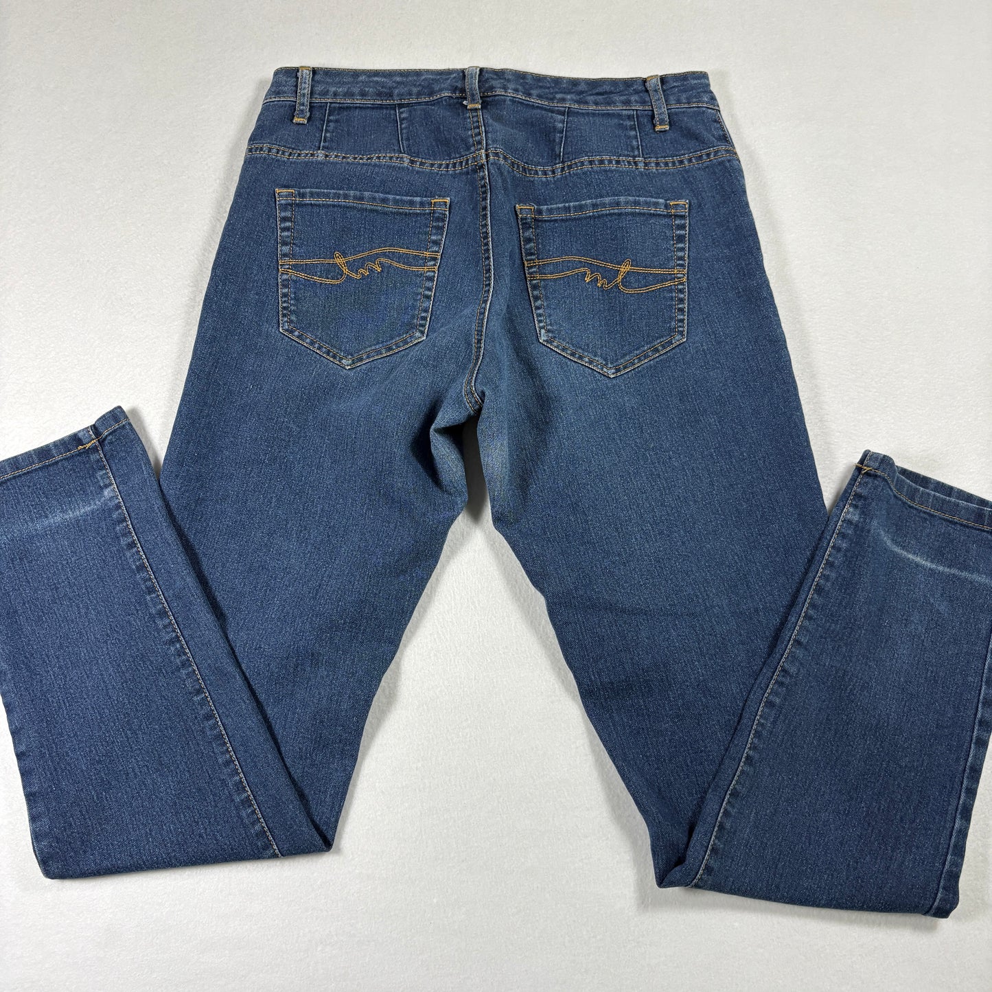 Miss Tina Womens Jeans Size 8 Blue Denim Y2K Straight Slim Fit Stretch Vintage