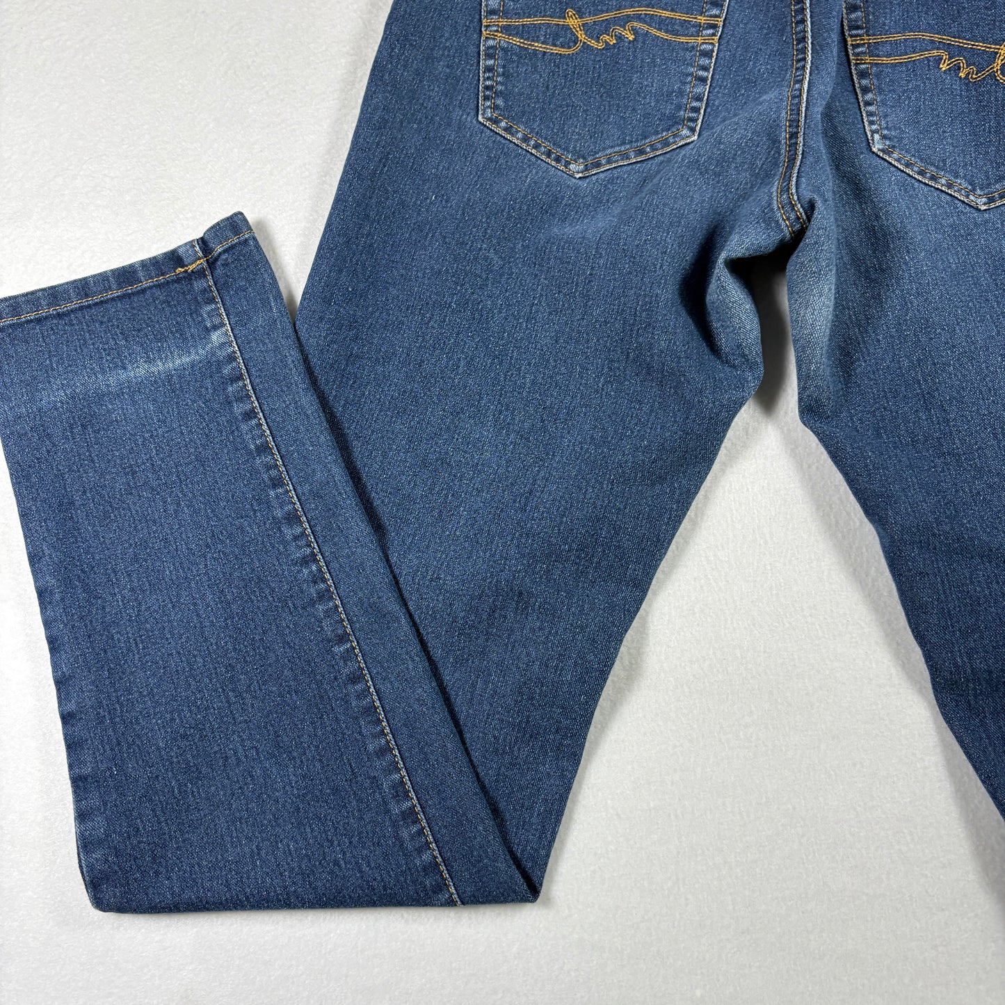 Miss Tina Womens Jeans Size 8 Blue Denim Y2K Straight Slim Fit Stretch Vintage