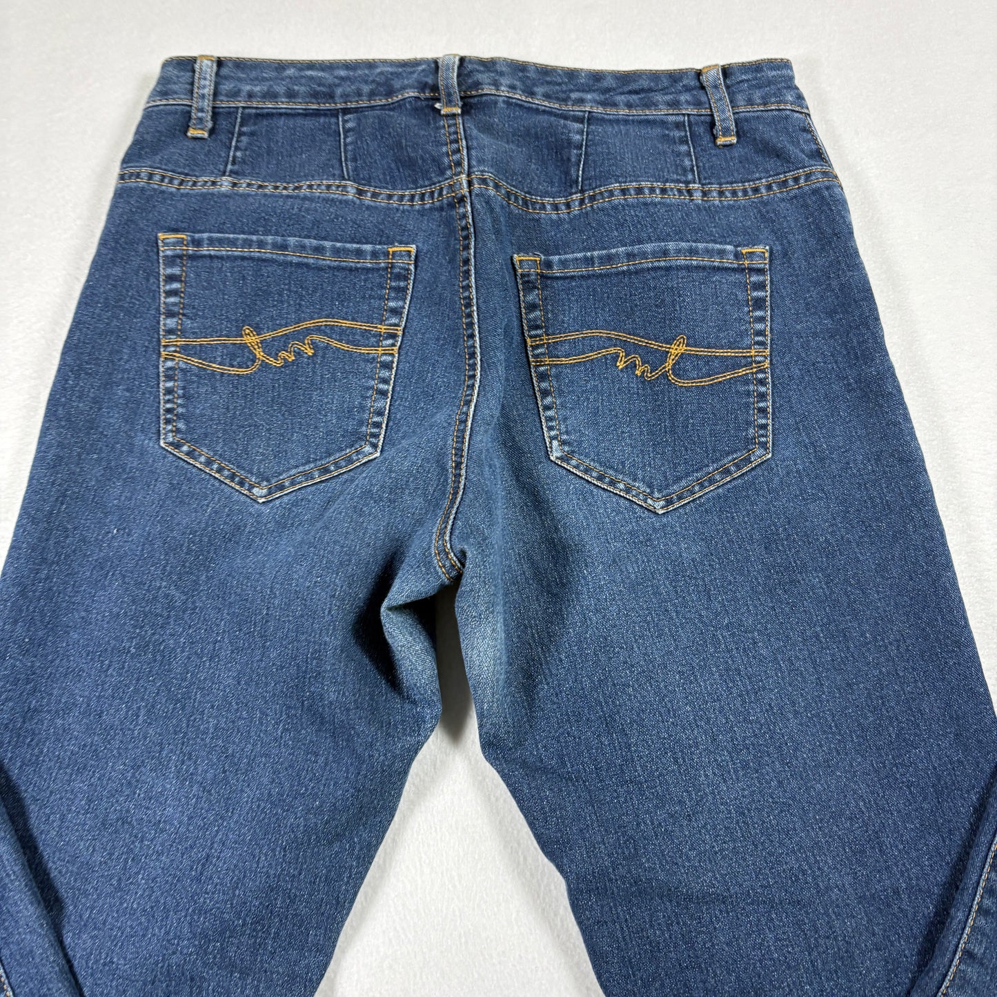 Miss Tina Womens Jeans Size 8 Blue Denim Y2K Straight Slim Fit Stretch Vintage