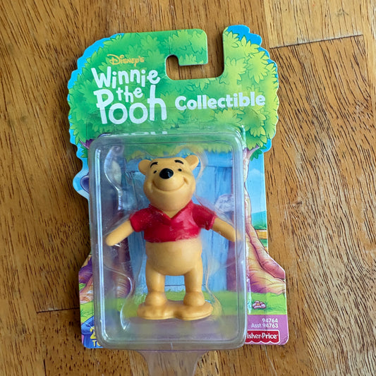 Disney Winnie The Pooh Collectible Figure Fisher Price 2000 Mattel NOC Sealed Toy