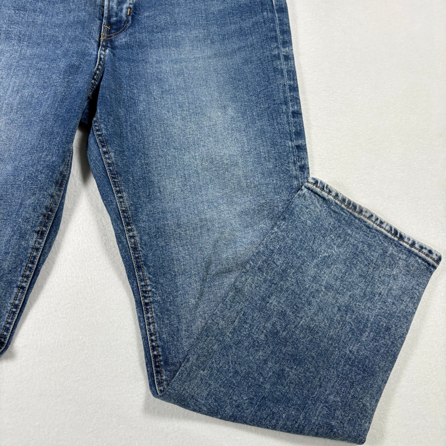 &Denim Womens Jeans 12 Blue High Rise Vintage Slim Fit Y2K Grunge Straight