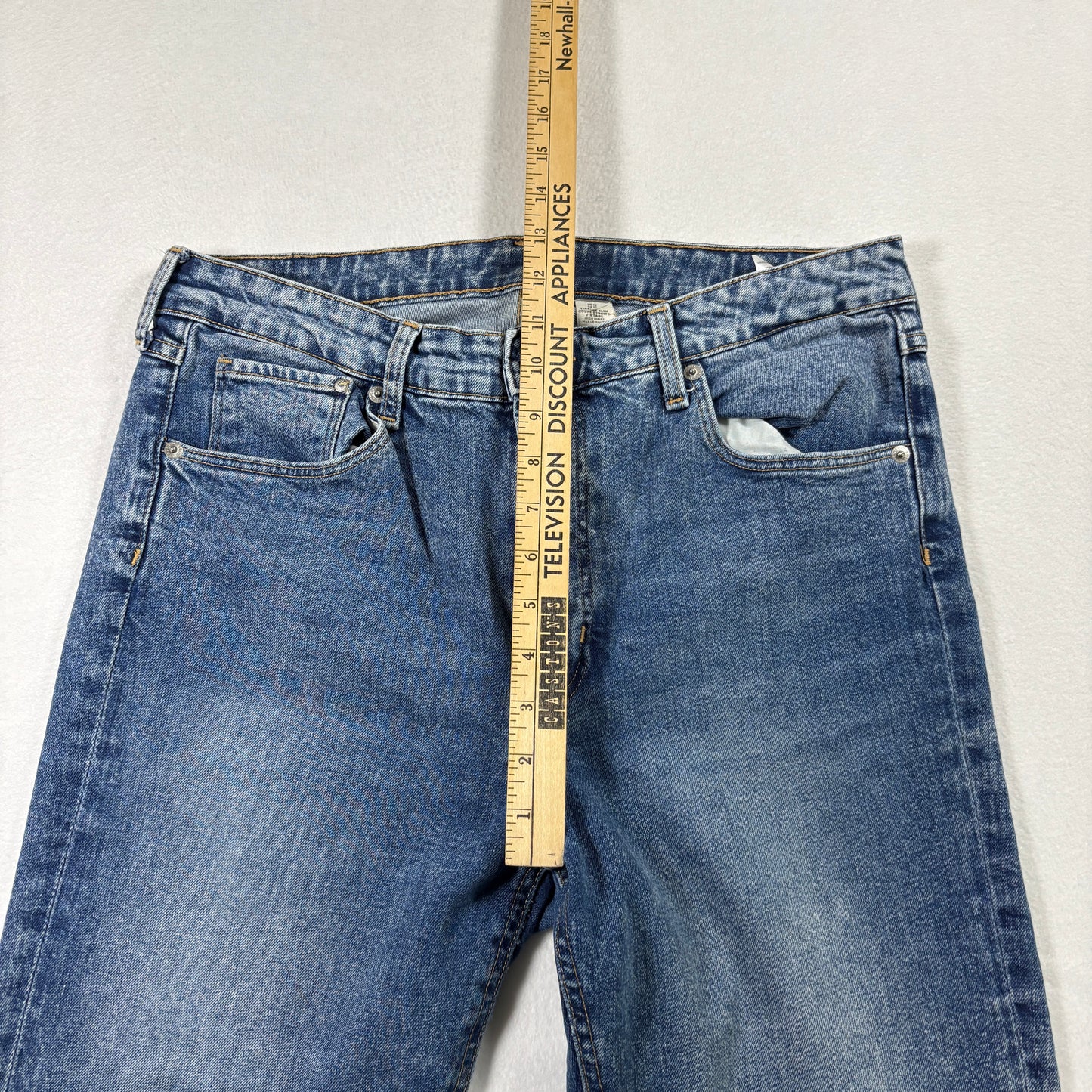 &Denim Womens Jeans 12 Blue High Rise Vintage Slim Fit Y2K Grunge Straight