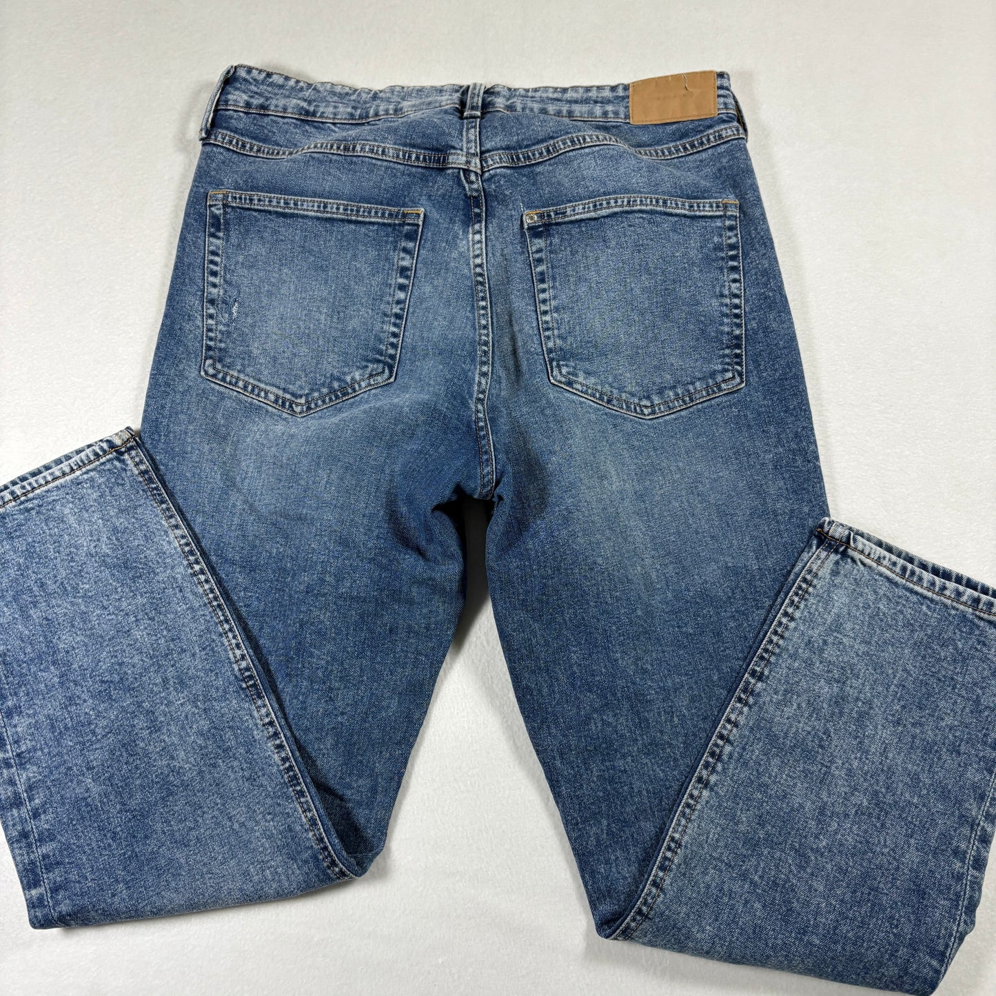 &Denim Womens Jeans 12 Blue High Rise Vintage Slim Fit Y2K Grunge Straight