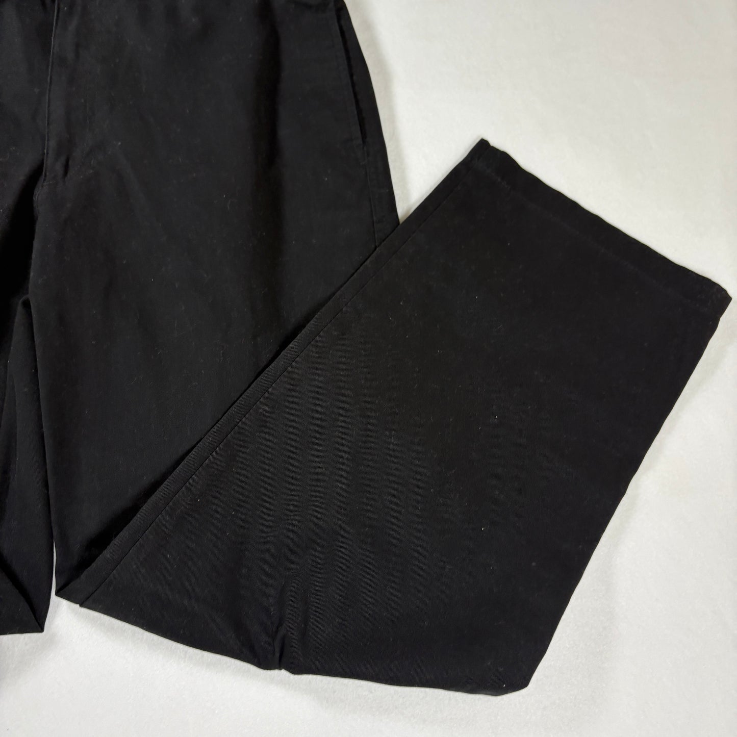 George Pants Men’s 32x30 Black Flat Front Casual Baggy Relaxed Fit