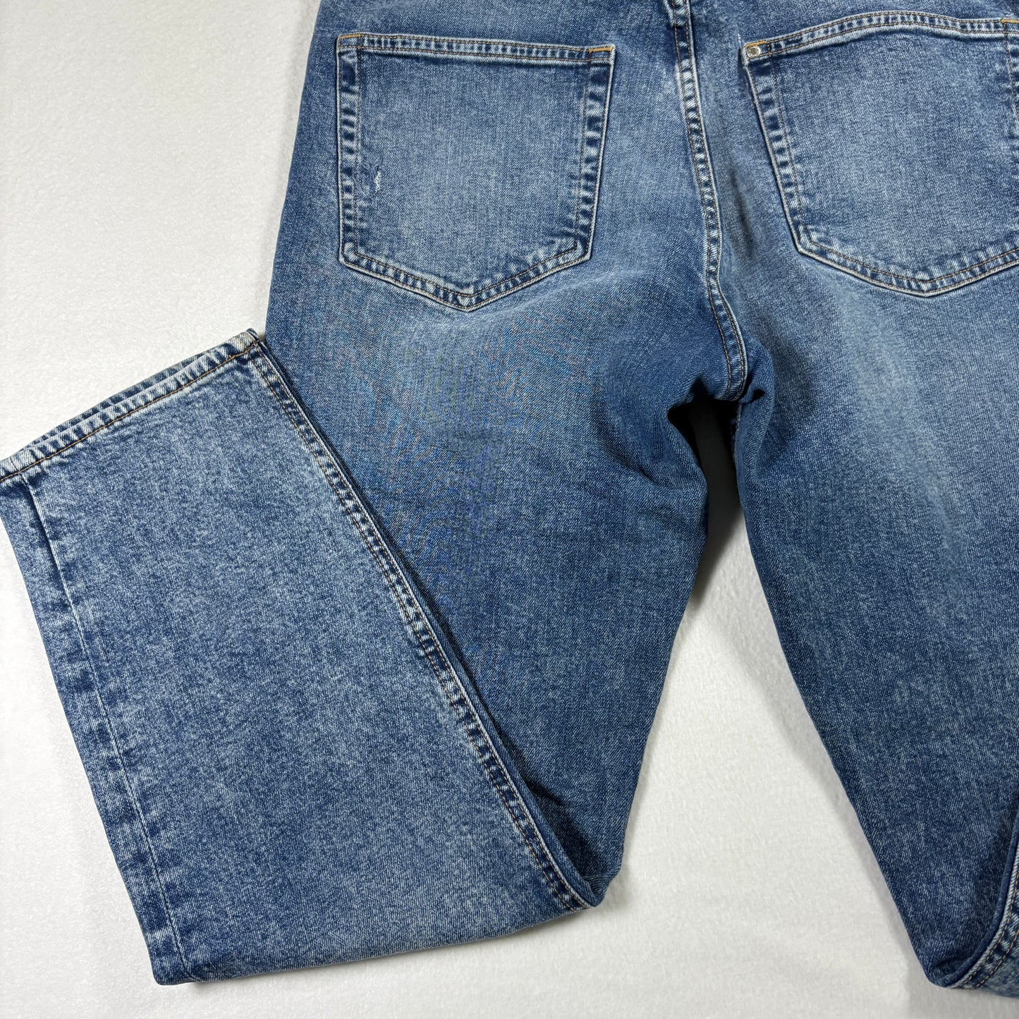 &Denim Womens Jeans 12 Blue High Rise Vintage Slim Fit Y2K Grunge Straight