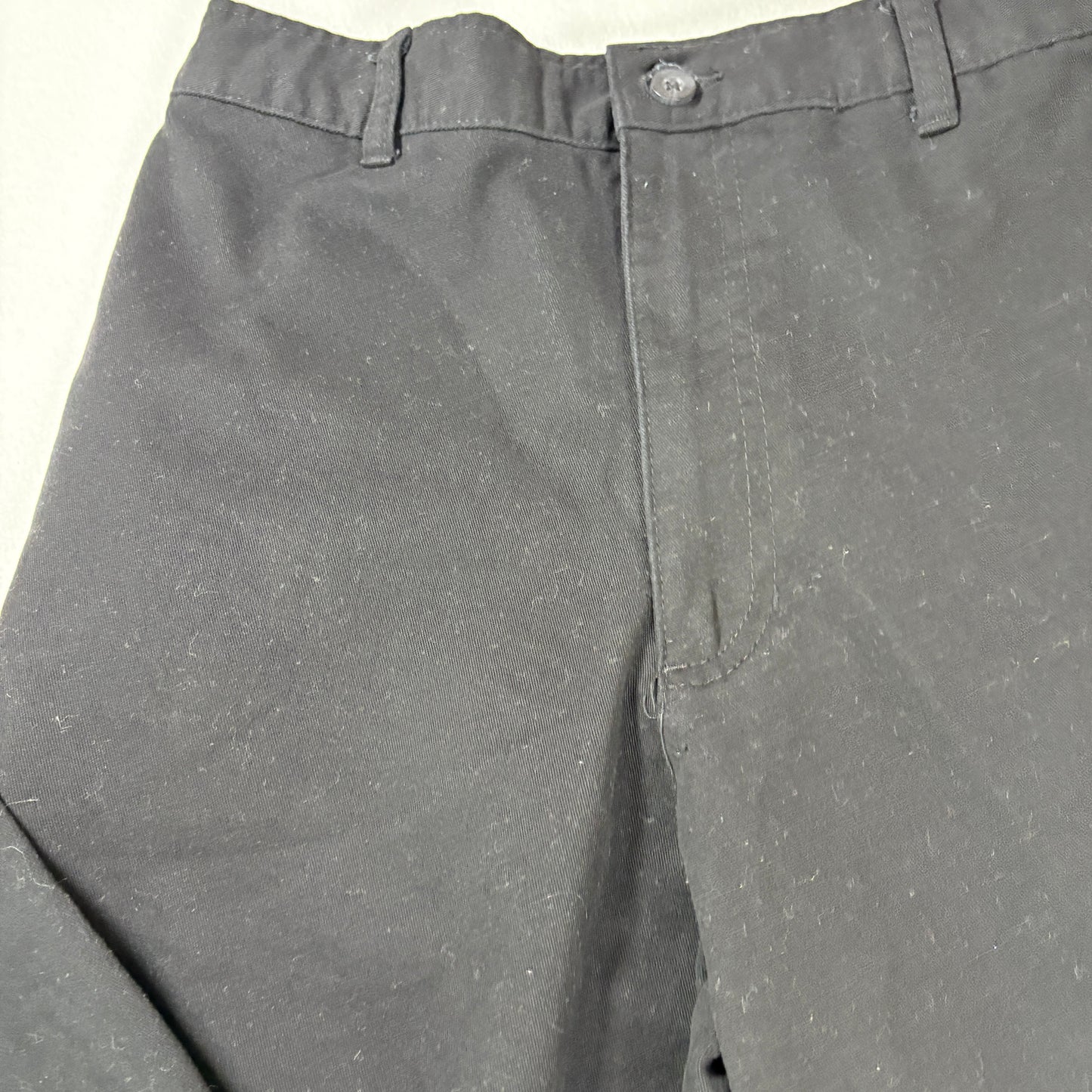 George Pants Men’s 32x30 Black Flat Front Casual Baggy Relaxed Fit