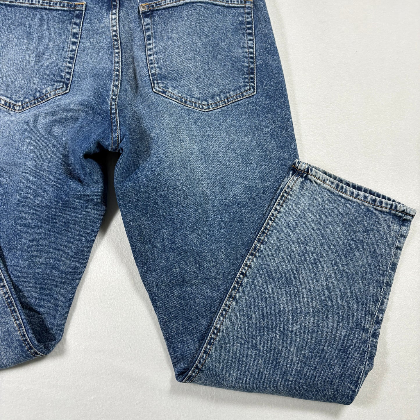 &Denim Womens Jeans 12 Blue High Rise Vintage Slim Fit Y2K Grunge Straight