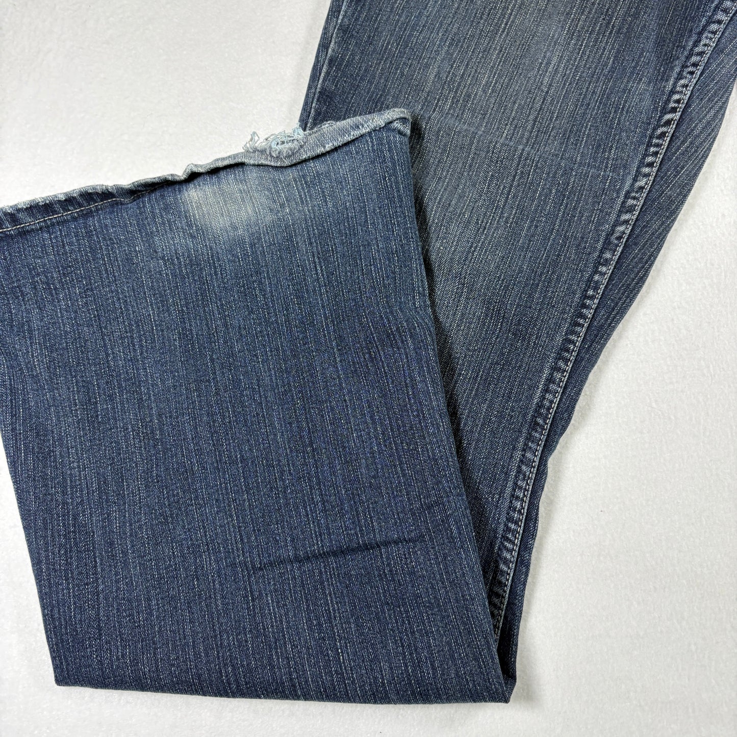 Refuge Womens Jeans 11 Blue Button Fly Y2K Vintage Grunge Stretch Bootcut Denim