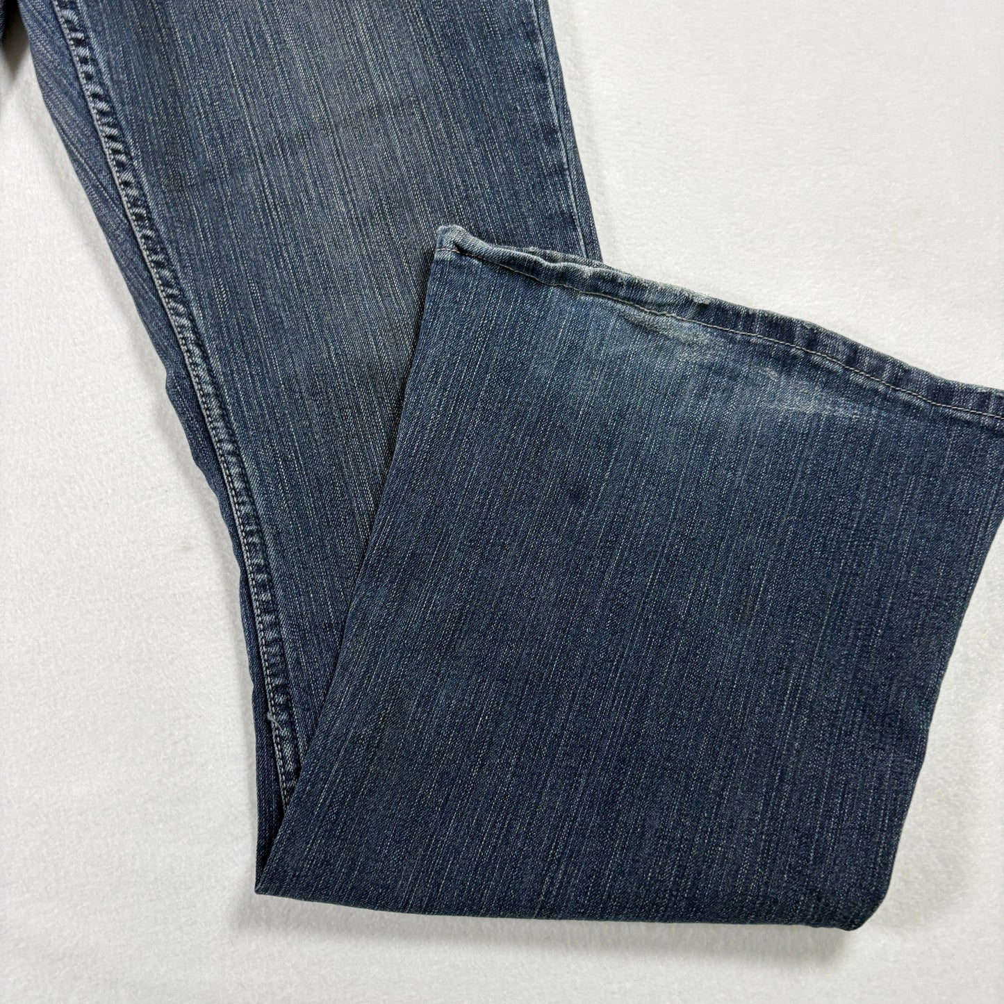 Refuge Womens Jeans 11 Blue Button Fly Y2K Vintage Grunge Stretch Bootcut Denim