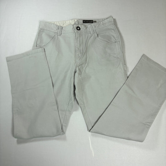 Volcom Pants Men’s 32 Gray Stone Made Straight Leg Casual Skate Baggy