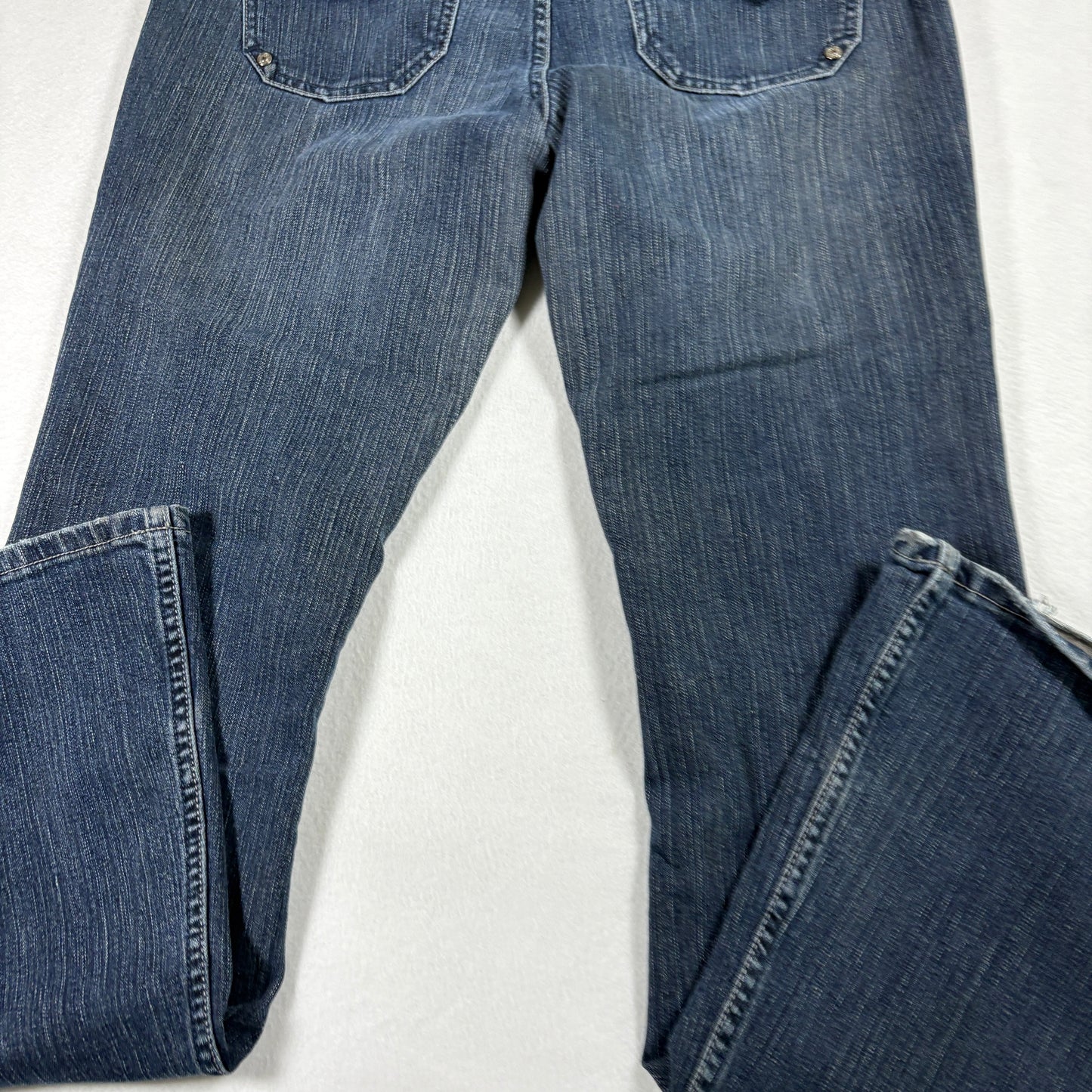 Refuge Womens Jeans 11 Blue Button Fly Y2K Vintage Grunge Stretch Bootcut Denim
