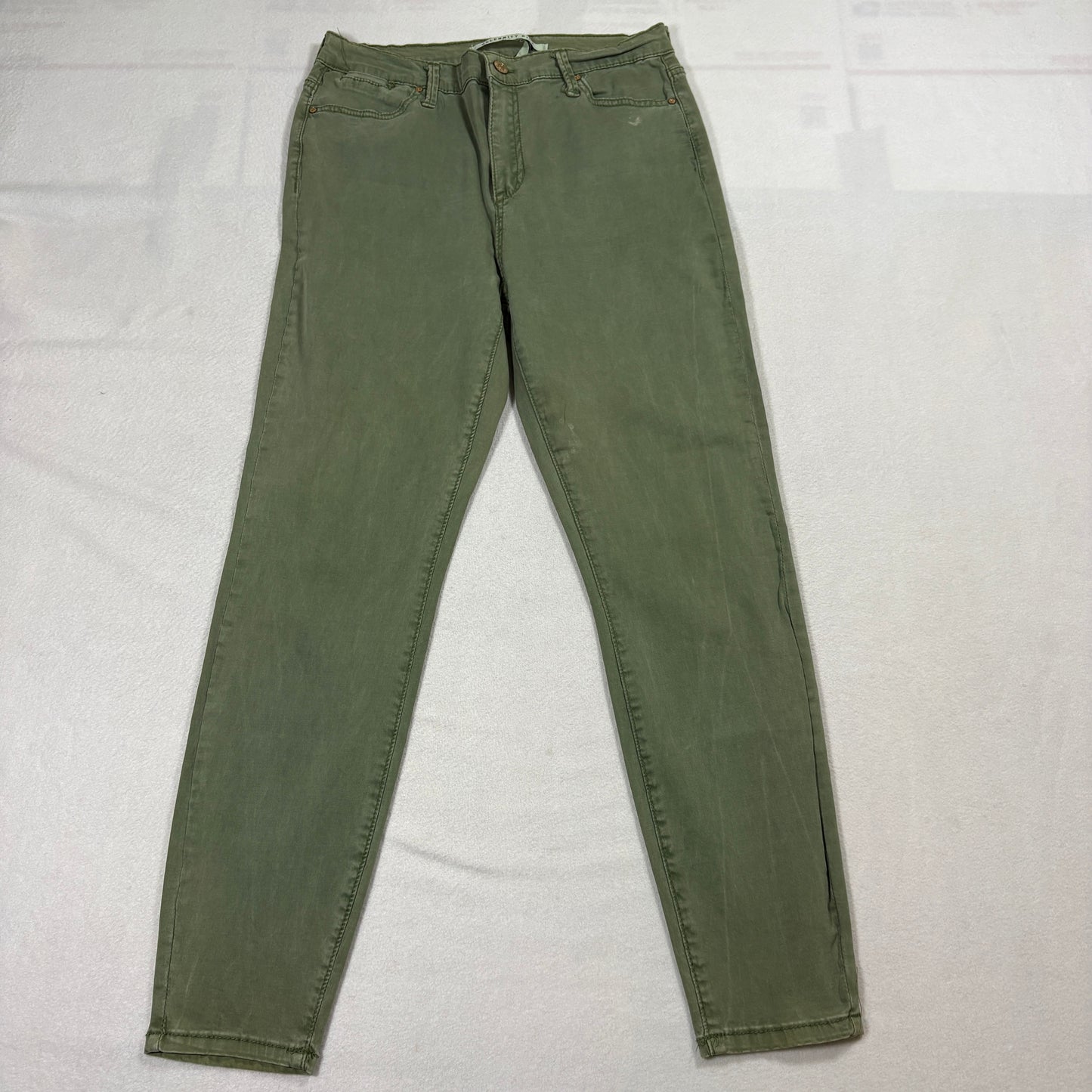 Celebrity Pink Womens Jeans 9/29 Army Green High Rise Ankle Skinny Y2K Style