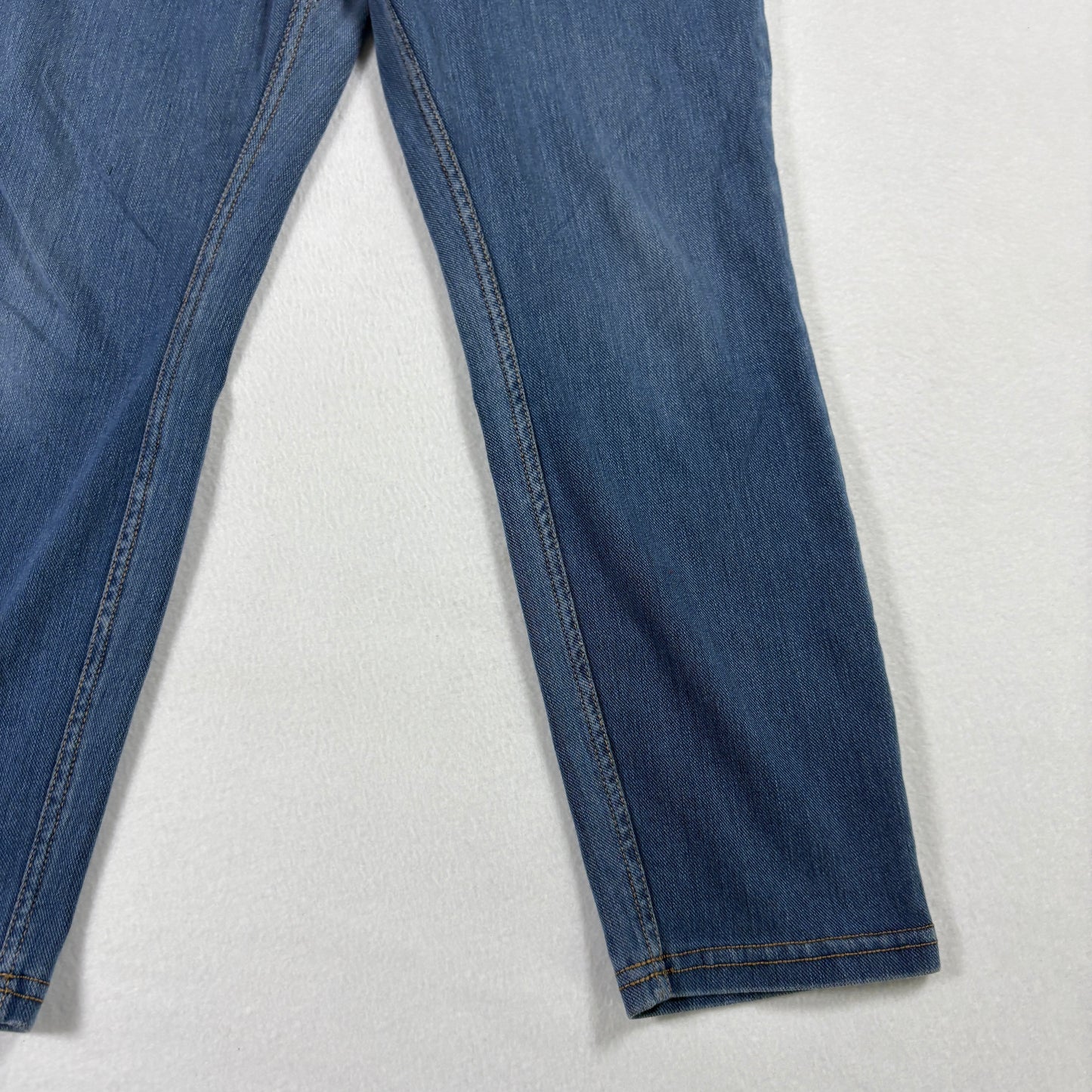 Womens Jeans 10 Blue Pull On Jeggings Stretch Denim Curvy Bootcut Y2K Vintage