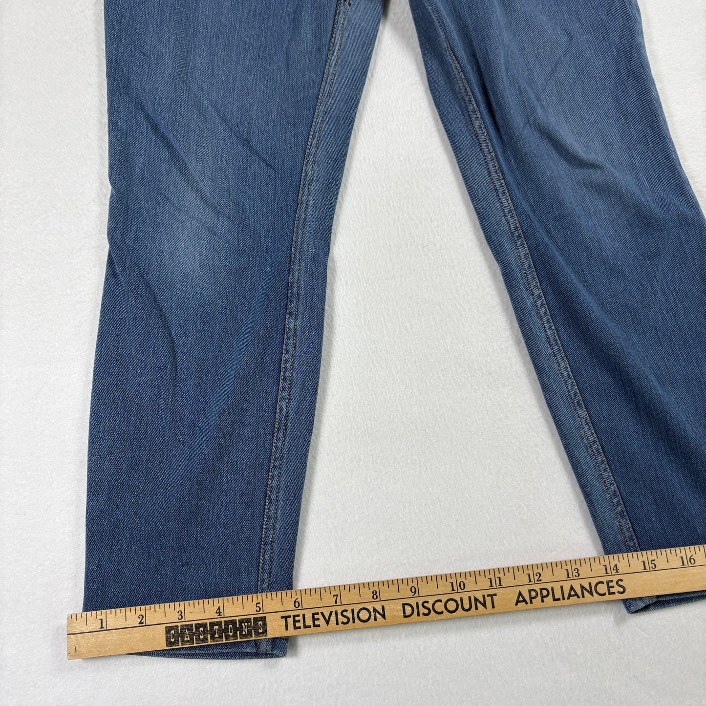 Womens Jeans 10 Blue Pull On Jeggings Stretch Denim Curvy Bootcut Y2K Vintage