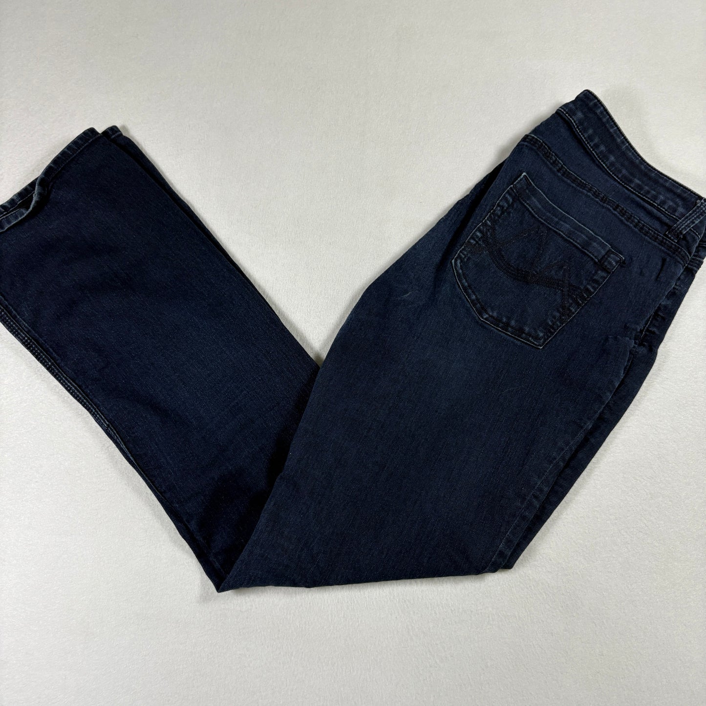 NY&C Womens Jeans Size 10 Curvy Bootcut Dark Wash Denim Y2K 90s Grunge Stretch