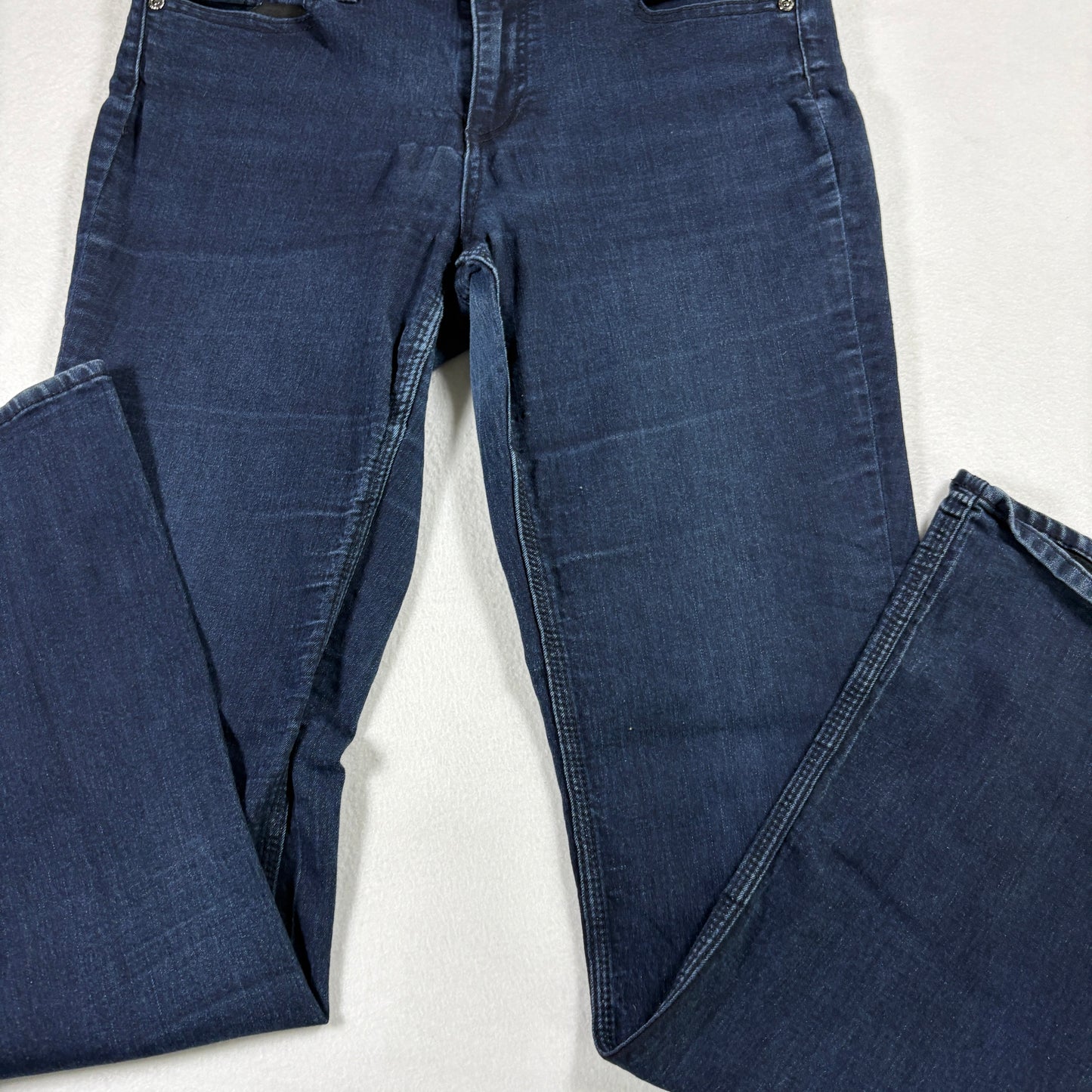 NY&C Womens Jeans Size 10 Curvy Bootcut Dark Wash Denim Y2K 90s Grunge Stretch