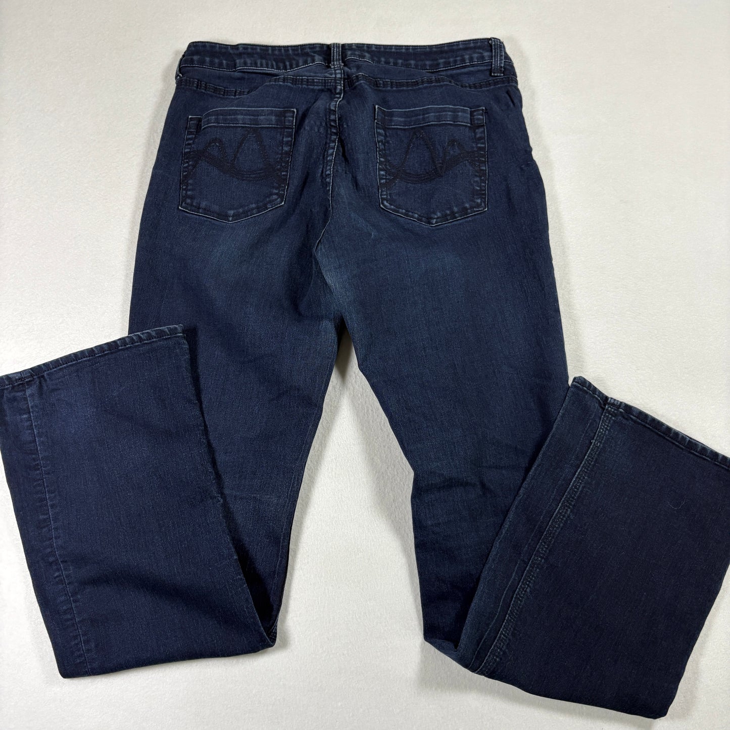 NY&C Womens Jeans Size 10 Curvy Bootcut Dark Wash Denim Y2K 90s Grunge Stretch