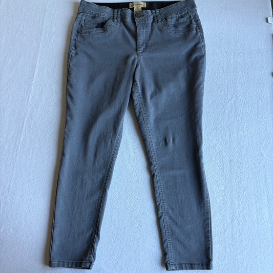 Democracy Ab Technology Womens Skinny Jeans Gray Stretch Slim Fit Size 14 Denim