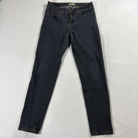 Vintage Skinny Jeans Womens 9 Dark Wash Y2K Retro Stretch Denim Streetwear Style