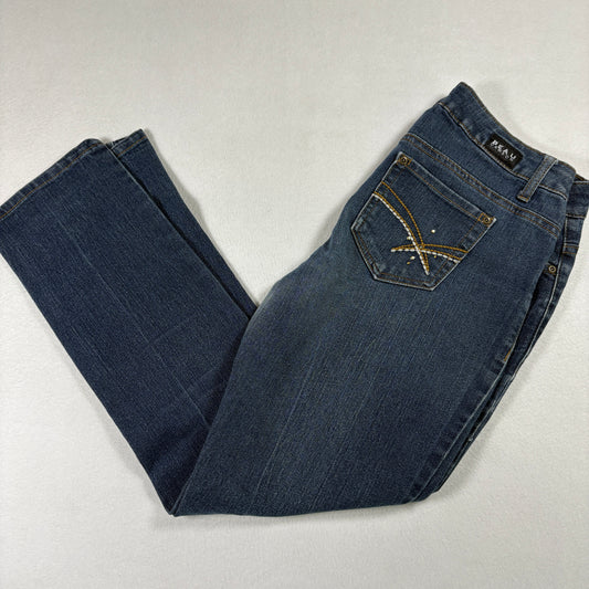 Beau Dawson Womens Jeans 8P Petite Bootcut Blue Denim Stretch Y2K 90s Grunge