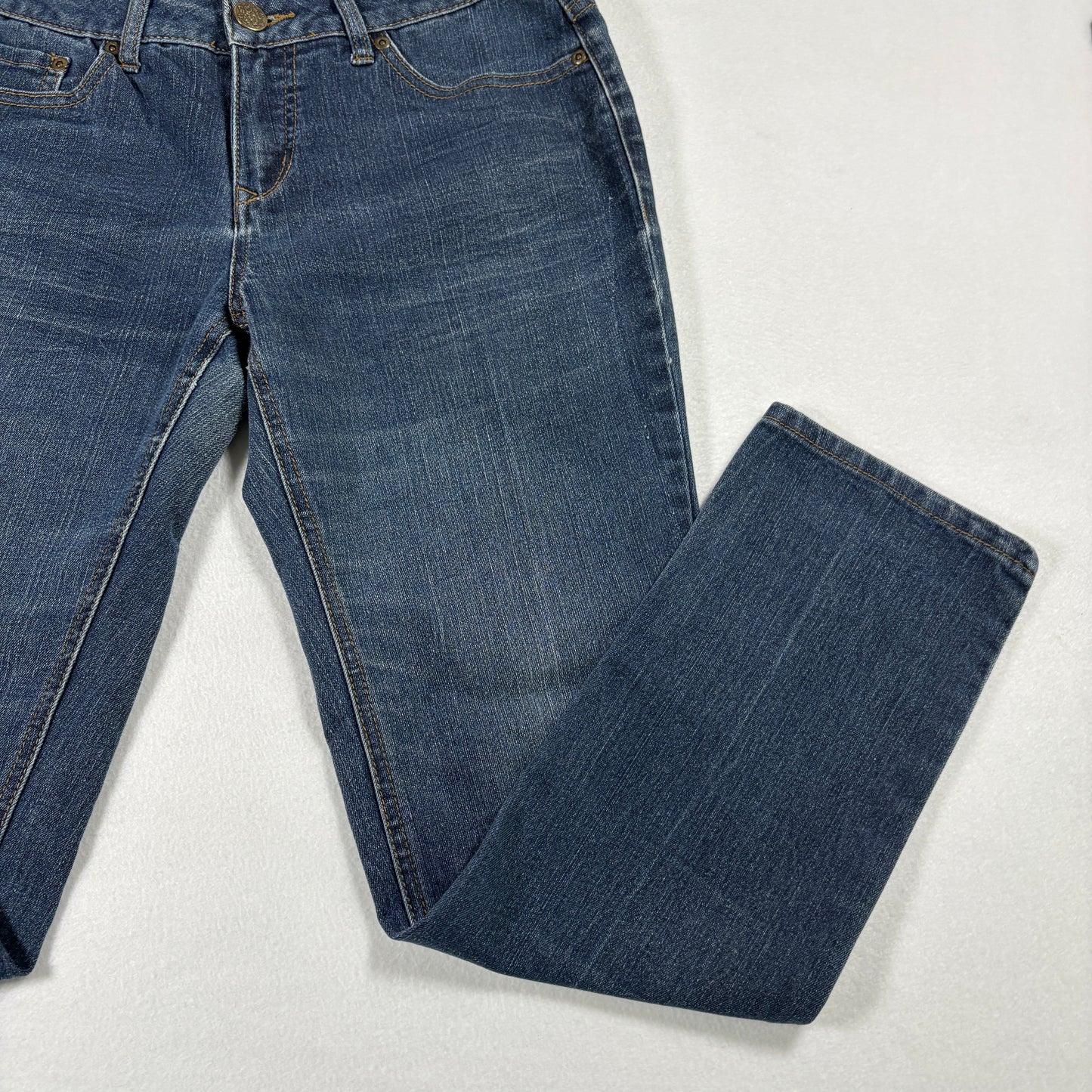 Beau Dawson Womens Jeans 8P Petite Bootcut Blue Denim Stretch Y2K 90s Grunge