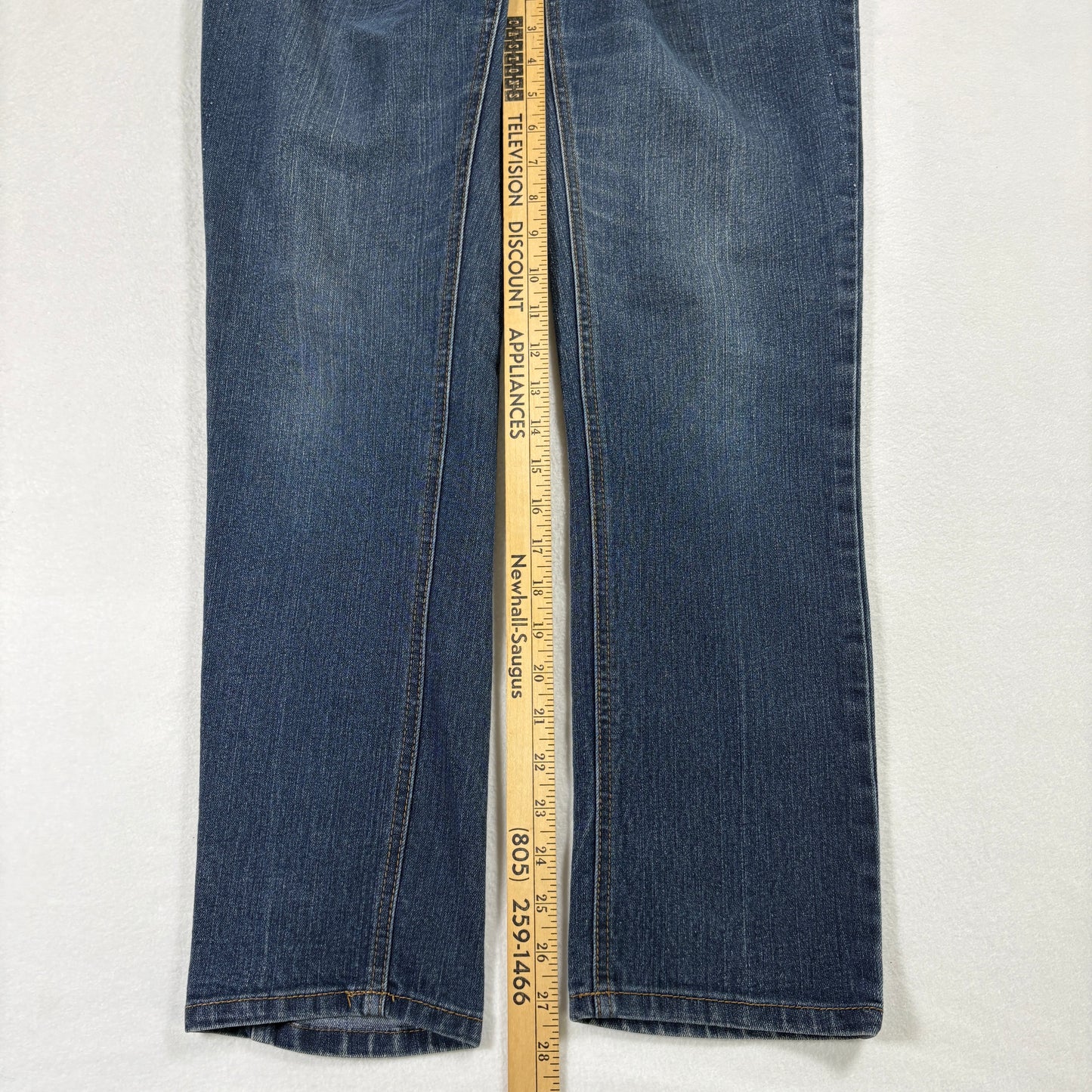 Beau Dawson Womens Jeans 8P Petite Bootcut Blue Denim Stretch Y2K 90s Grunge