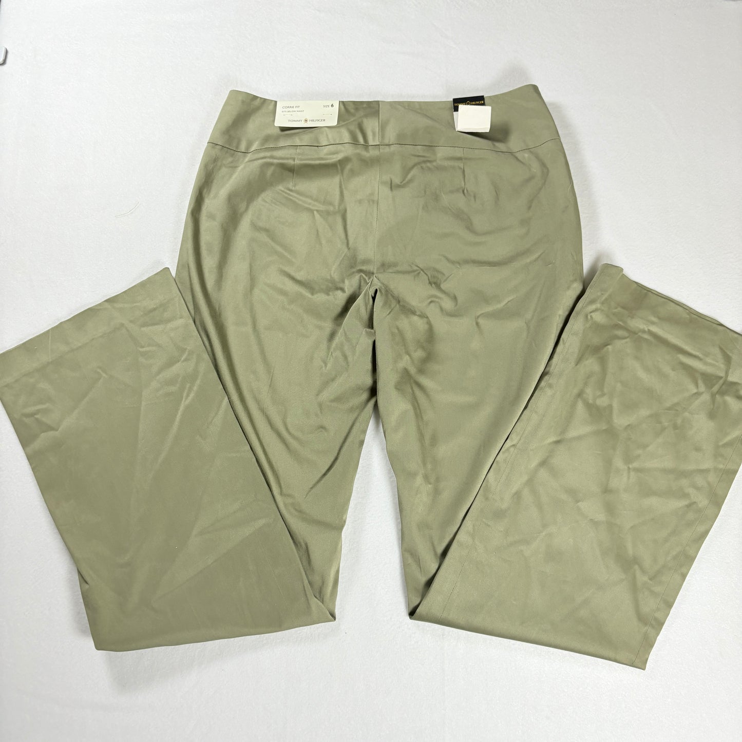 Tommy Hilfiger Women’s Dress Pants Khaki Beige Straight Leg Size 6 NWT