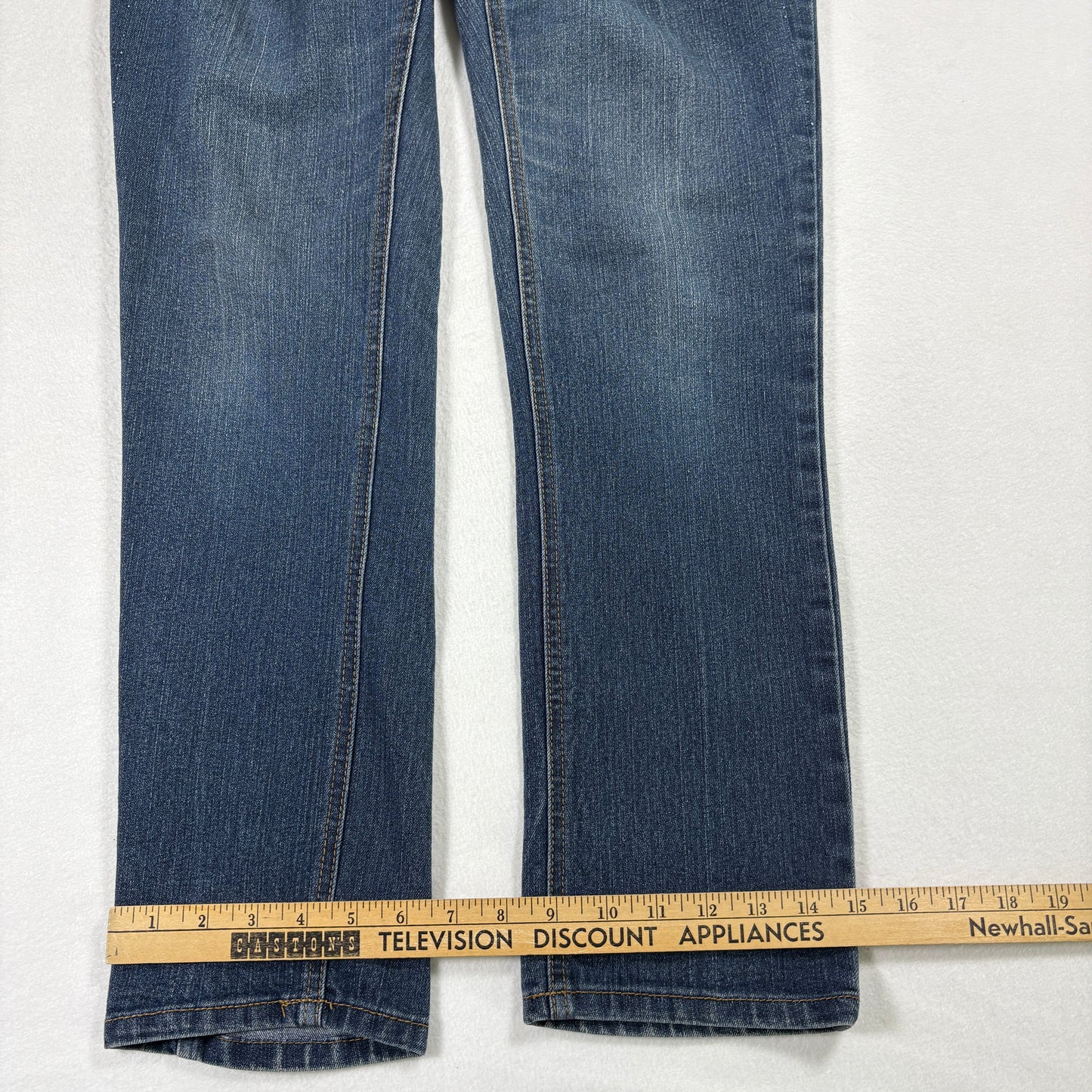 Beau Dawson Womens Jeans 8P Petite Bootcut Blue Denim Stretch Y2K 90s Grunge