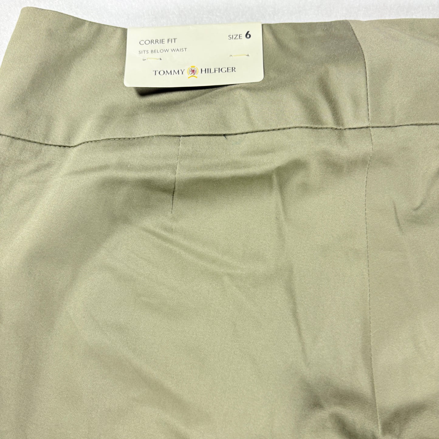 Tommy Hilfiger Women’s Dress Pants Khaki Beige Straight Leg Size 6 NWT
