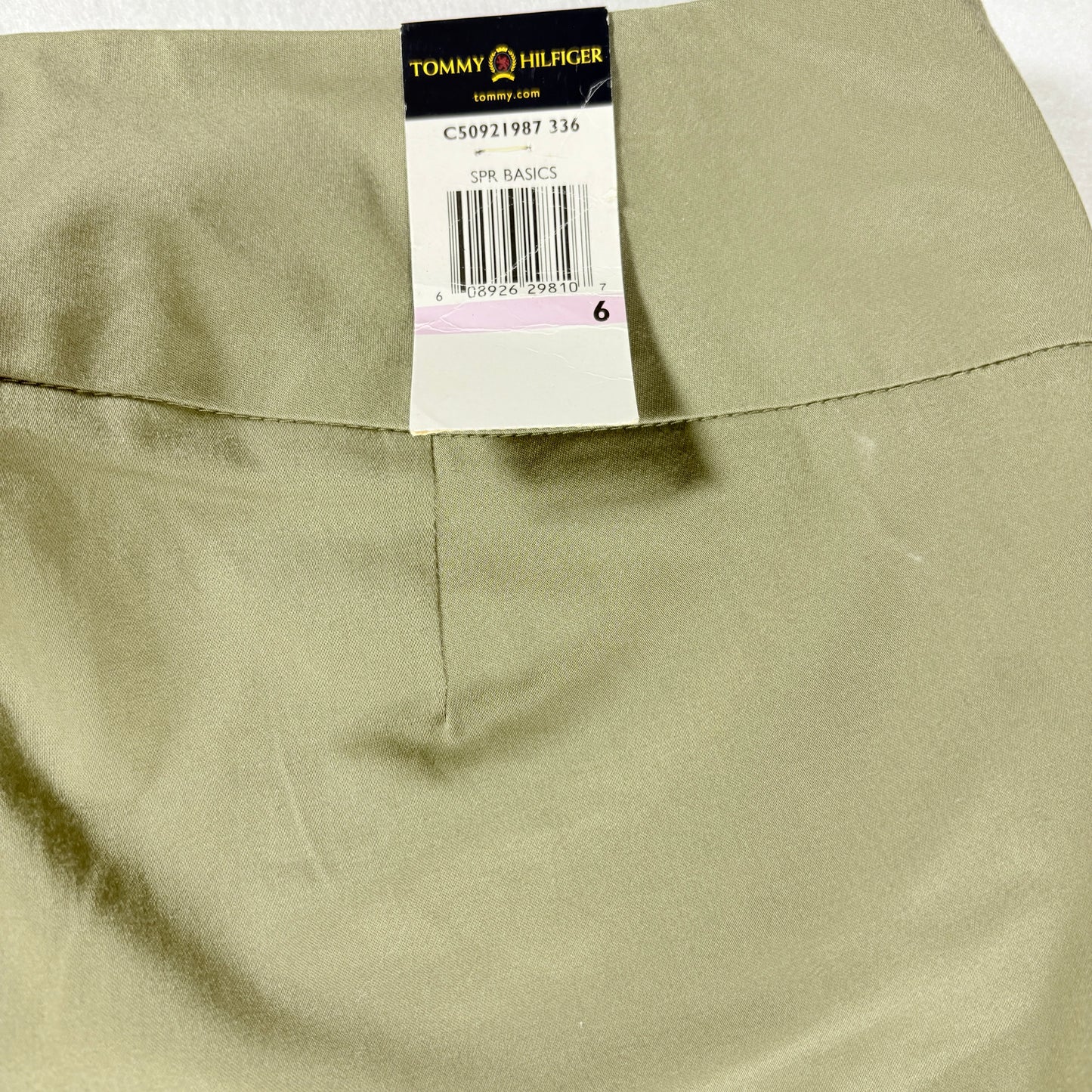 Tommy Hilfiger Women’s Dress Pants Khaki Beige Straight Leg Size 6 NWT