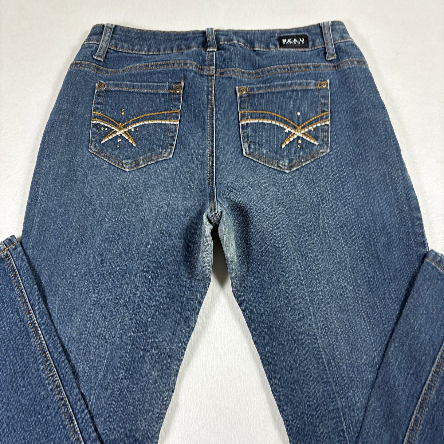 Beau Dawson Womens Jeans 8P Petite Bootcut Blue Denim Stretch Y2K 90s Grunge