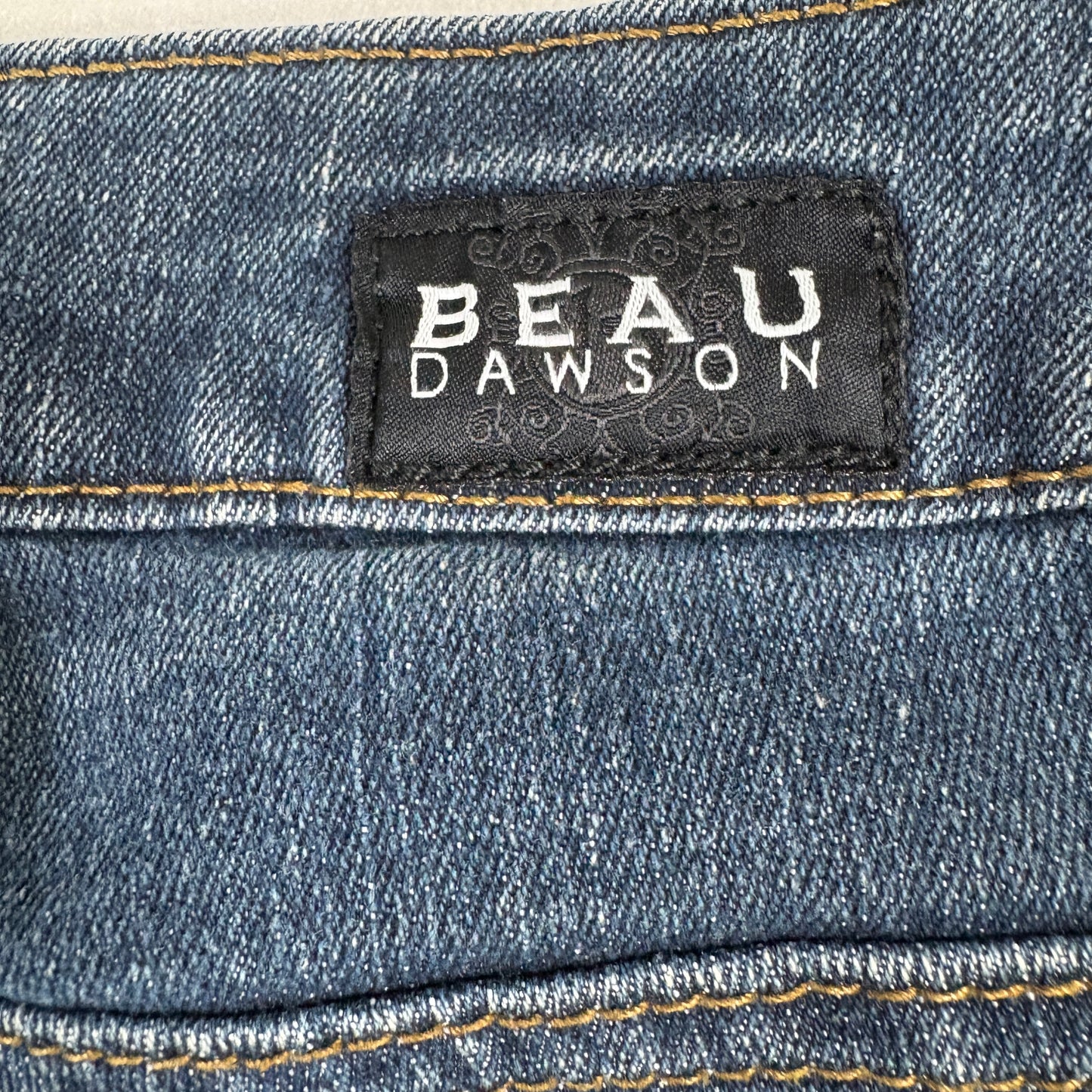 Beau Dawson Womens Jeans 8P Petite Bootcut Blue Denim Stretch Y2K 90s Grunge