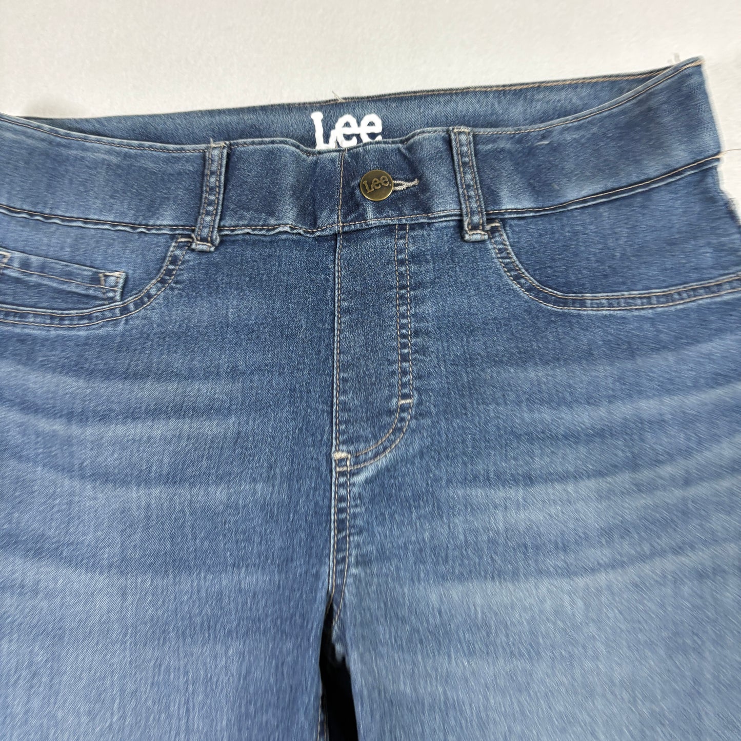 Lee Womens Jeans Size 10 Blue Denim Mid Rise Straight Stretch Y2K Vintage