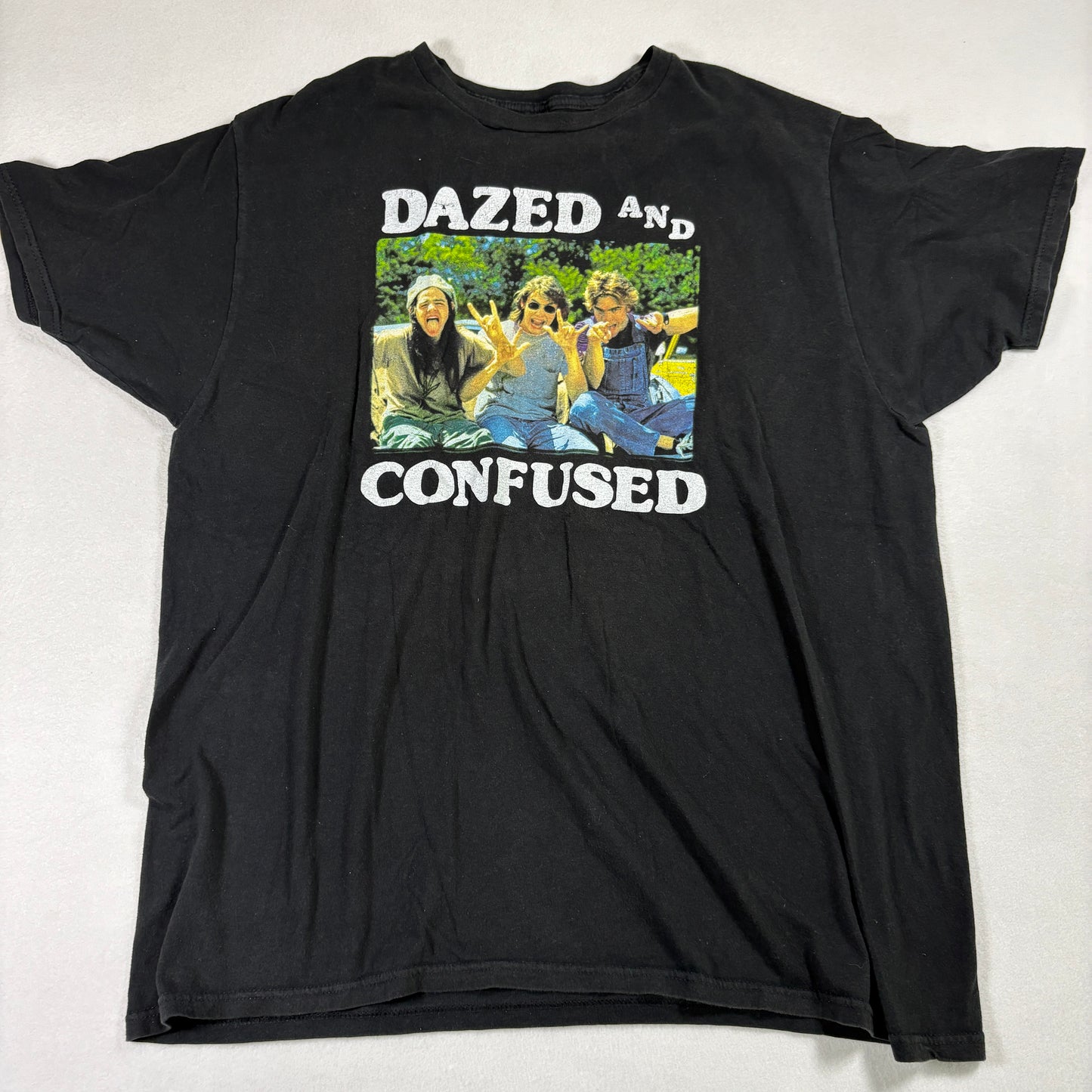 Dazed and Confused Mens XL T Shirt Black Graphic Tee Ripple Junction 90s Grunge