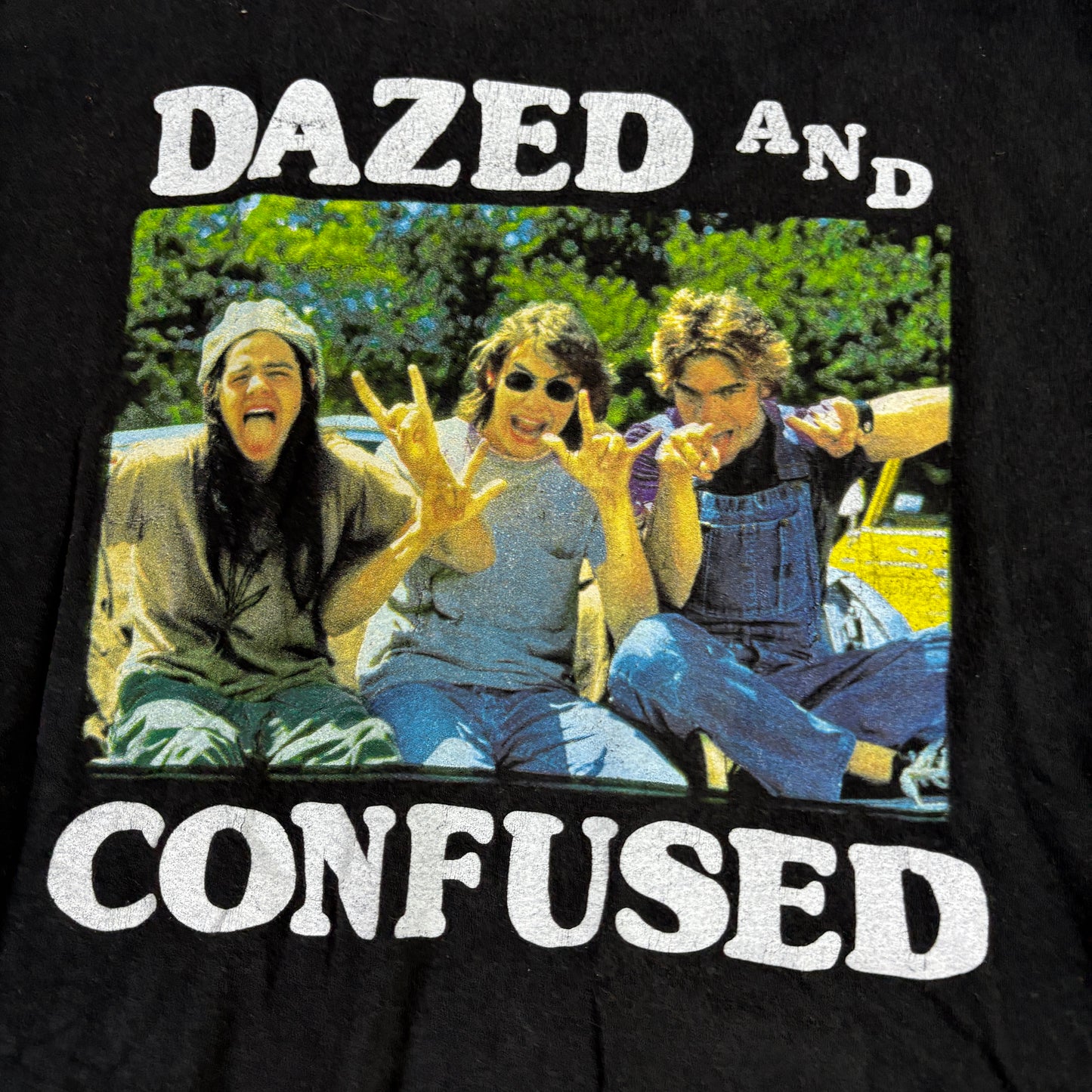 Dazed and Confused Mens XL T Shirt Black Graphic Tee Ripple Junction 90s Grunge