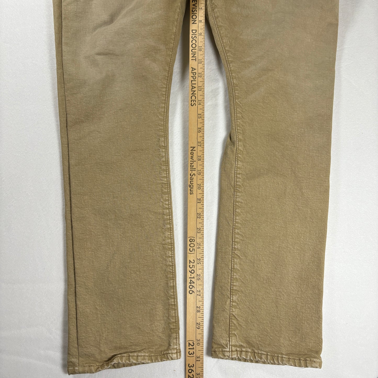 Polo Ralph Lauren Men’s Jeans Khaki Beige Denim Pants Straight Fit 42x32