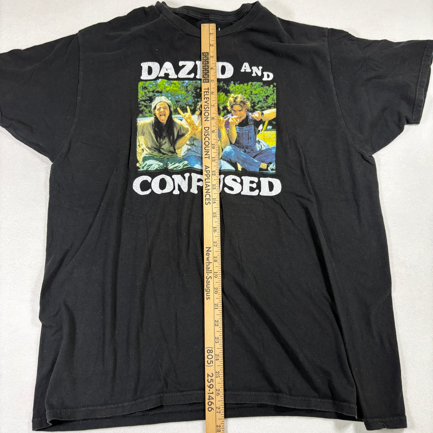 Dazed and Confused Mens XL T Shirt Black Graphic Tee Ripple Junction 90s Grunge