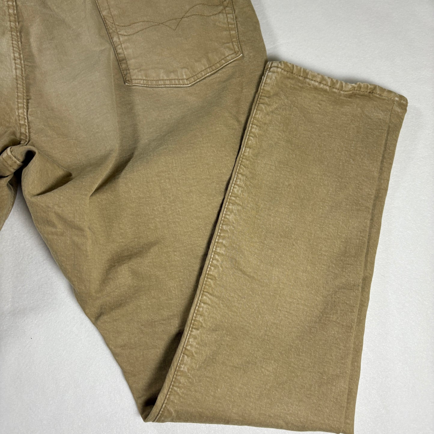 Polo Ralph Lauren Men’s Jeans Khaki Beige Denim Pants Straight Fit 42x32