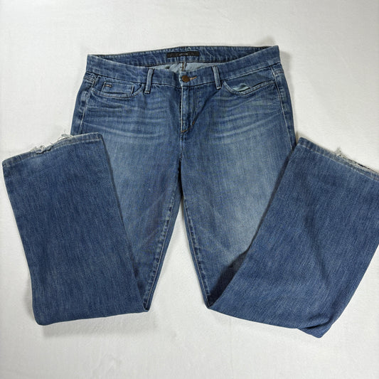 Joe’s Jeans Men’s Provocateur Fit Blue Denim Distressed Raw Hem W32