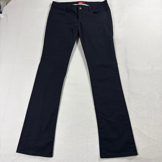 Dickies Pants Womens 11 Black Slim Straight Workwear Y2K Skater Streetwear