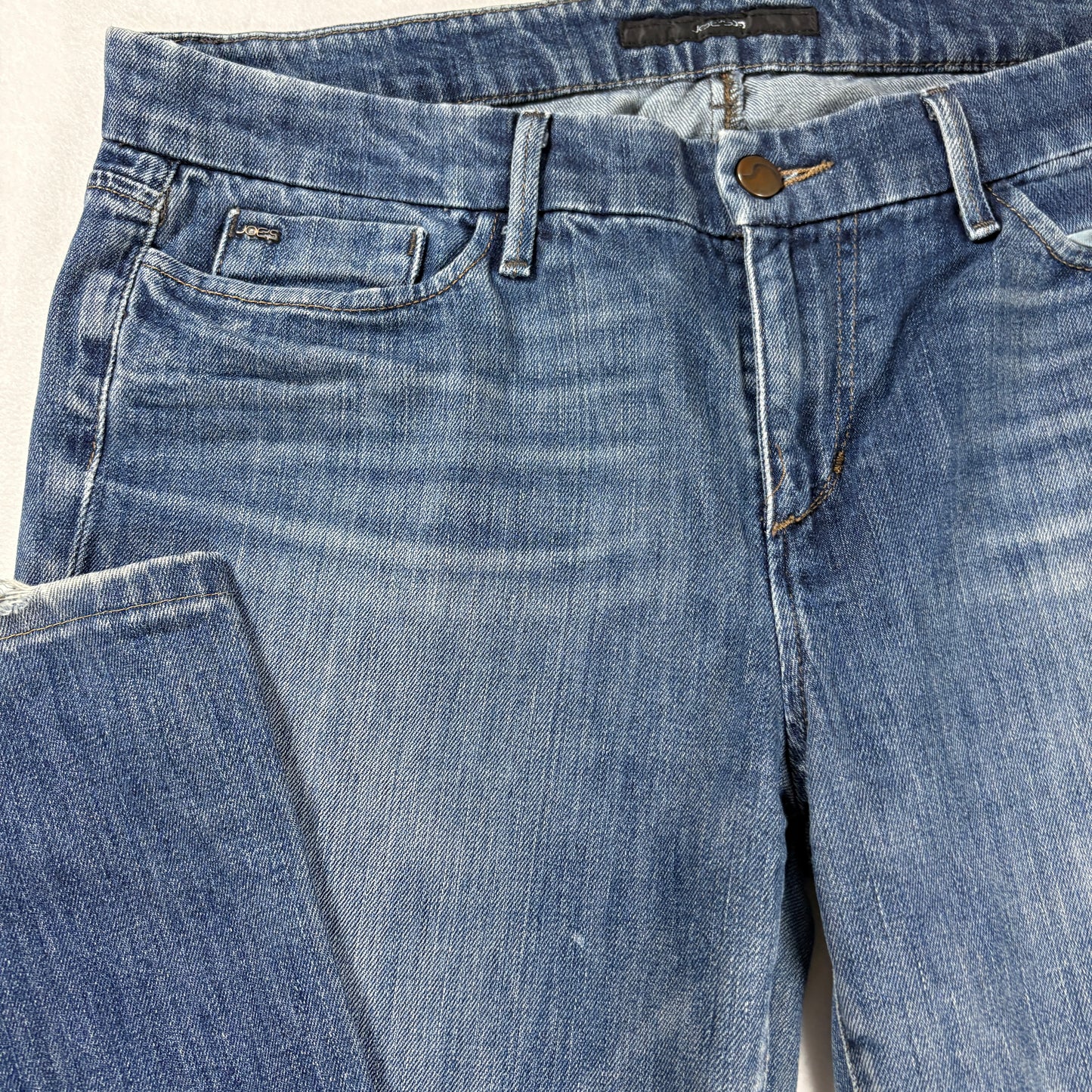 Joe’s Jeans Men’s Provocateur Fit Blue Denim Distressed Raw Hem W32