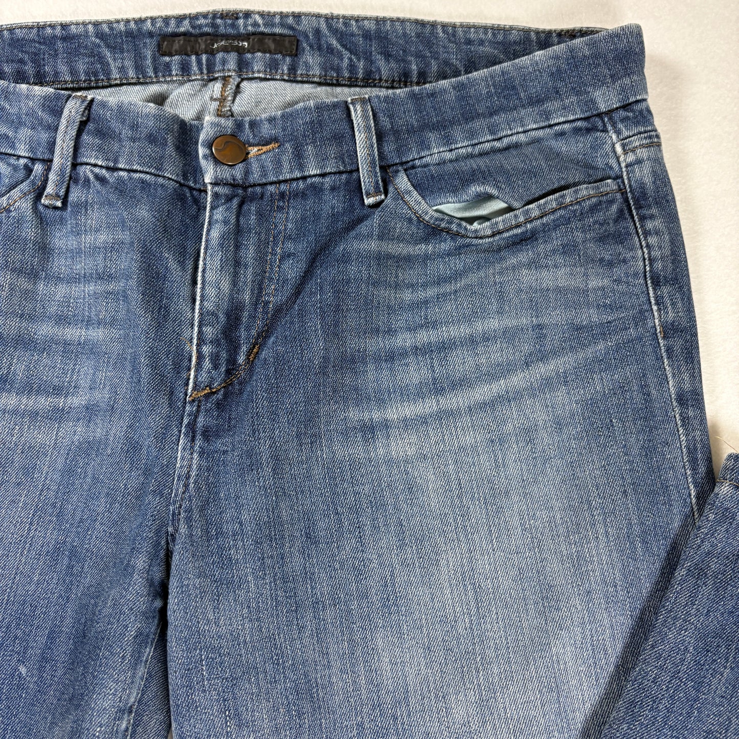 Joe’s Jeans Men’s Provocateur Fit Blue Denim Distressed Raw Hem W32